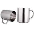 220ml Stainless Steel Coffee Mug with Handle, Double Wall Insulated Metal Camping Cup, Outdoor Travel Coffee Cup for Hiking & Home Use