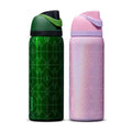 Freesip 32oz Wicked Movie Glinda & Elphaba Water Bottle, Owala Inspired Tumbler Cup with Straw, Insulated Drink Bottle for Couple Gifts & Fans