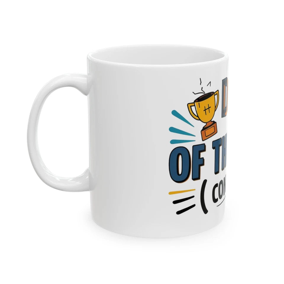 Humorous Dad Mug "Dad of the Year (Contested)" Funny Coffee Cup, Father's Day Gift Mug for Dad, Husband & Family